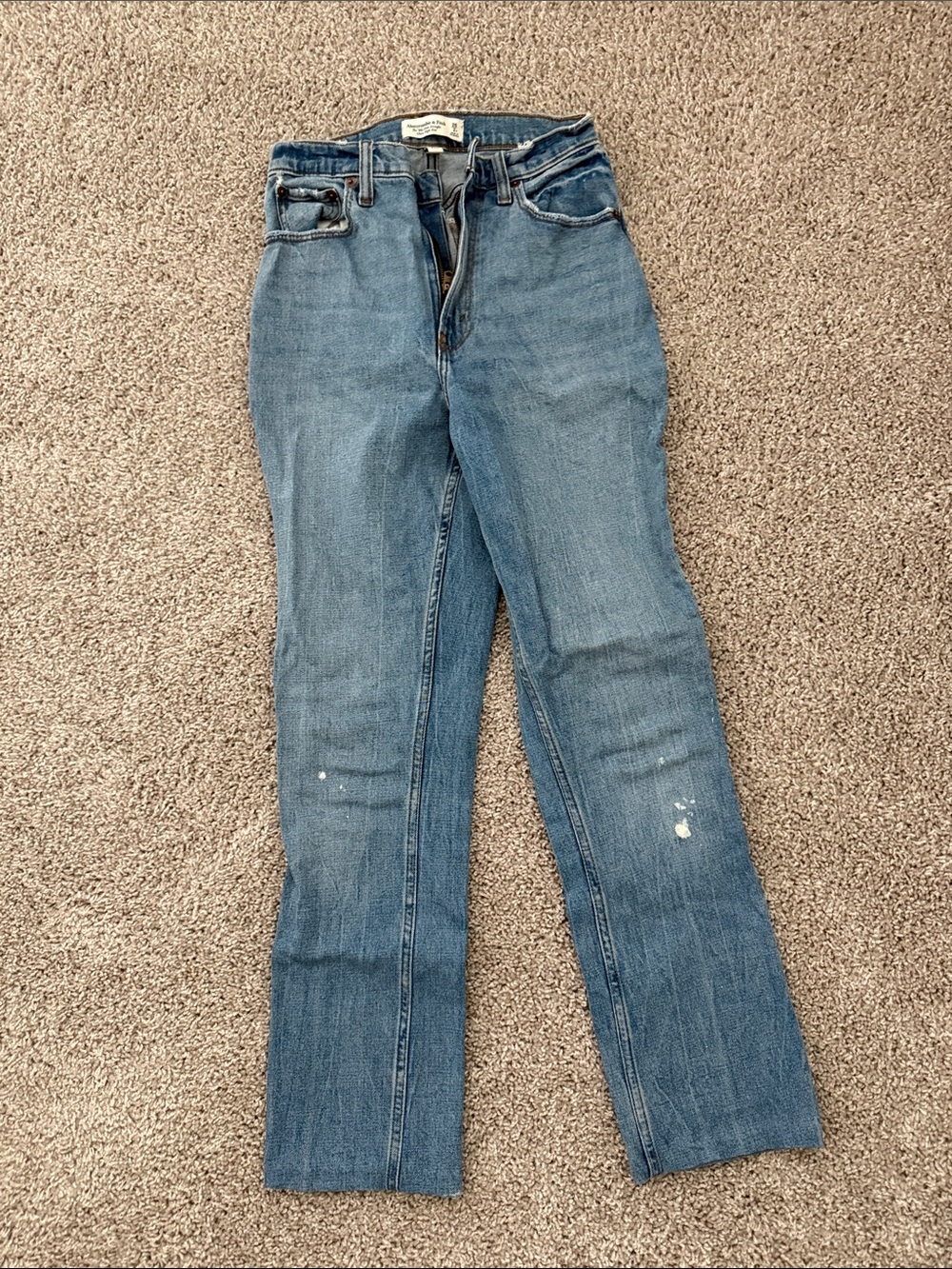 Abercrombie 90s slim straight ultra high rise women’s Straight leg Jeans